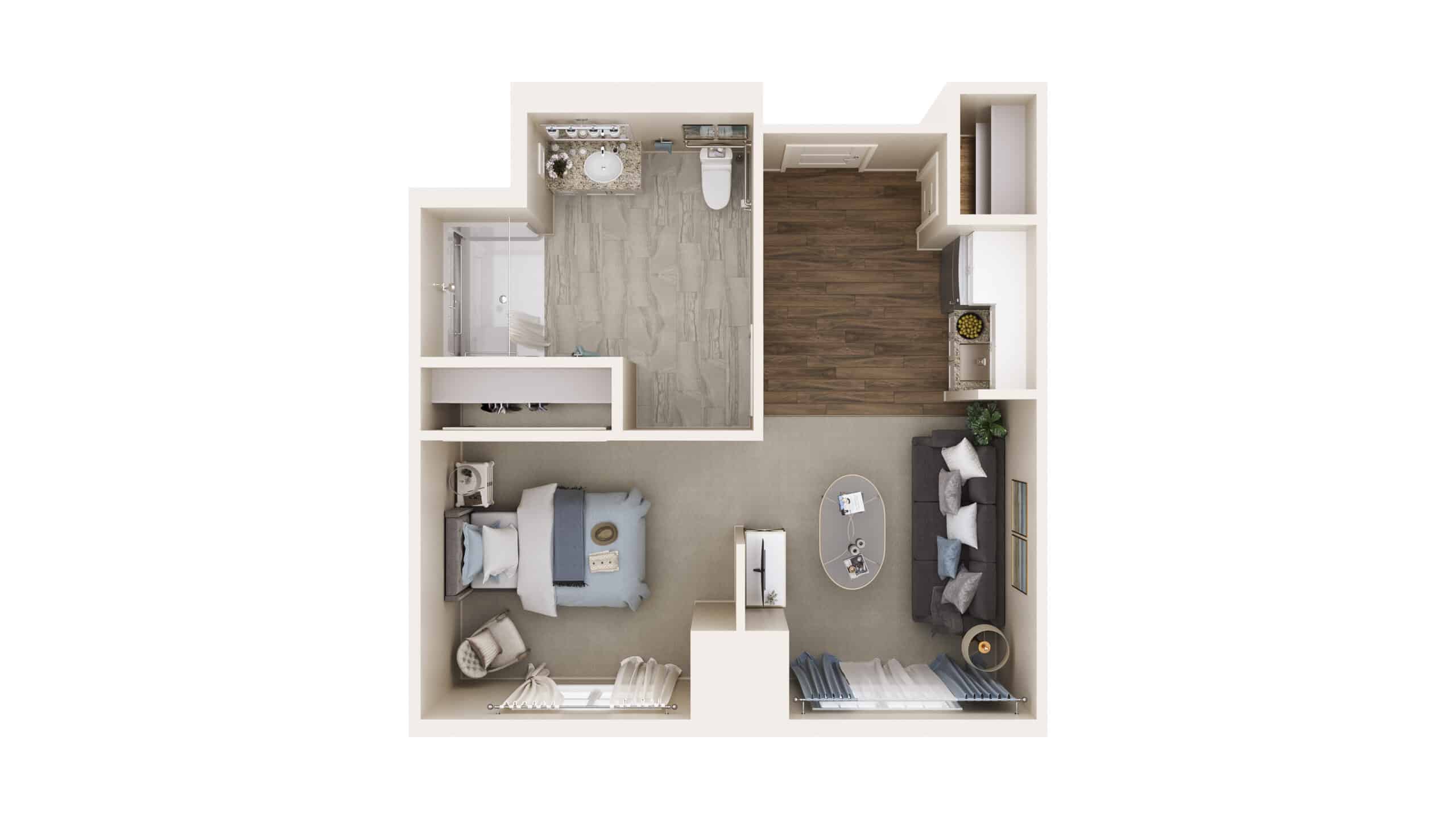 Prelude - Assisted Living Floor Plan